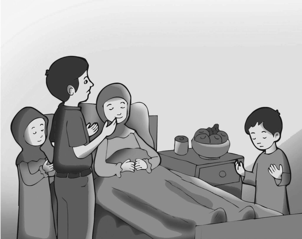 Pray for people who are sick so that Allah Ta'ala can heal them quickly