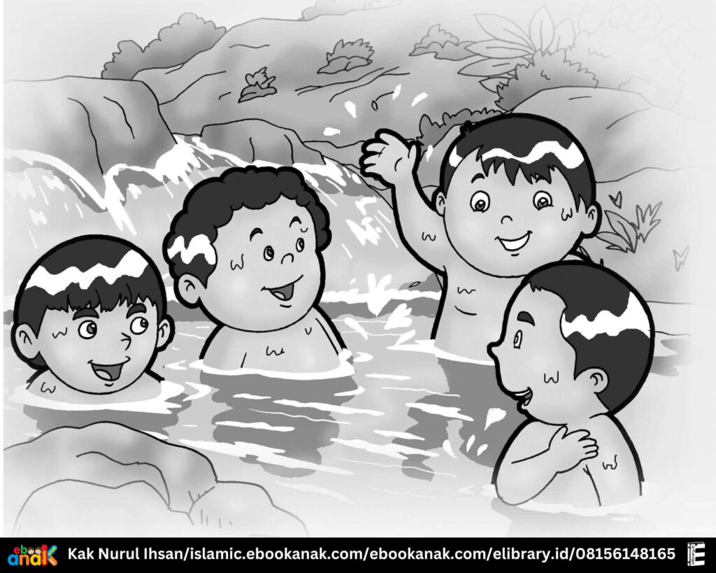 The Prophet said, save water when bathing (1)