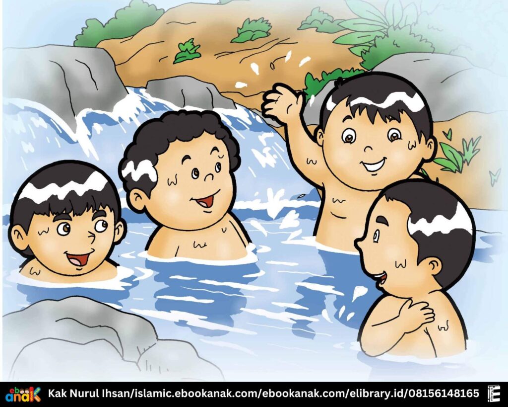 The Prophet said, save water when bathing (2)