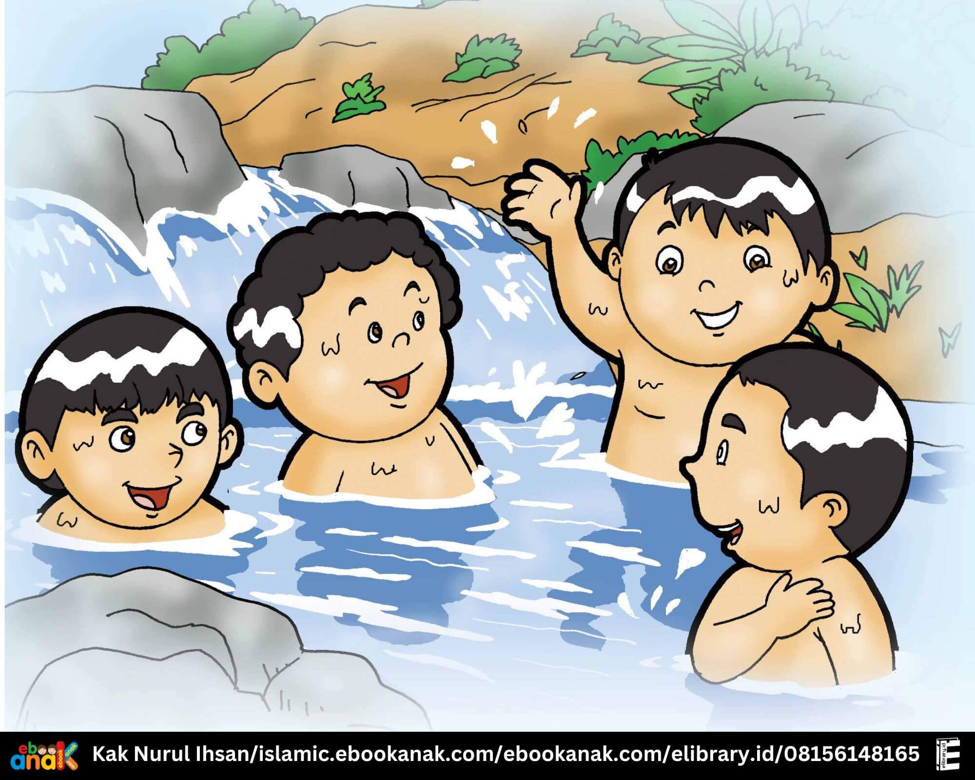 The Prophet said, save water when bathing (2)