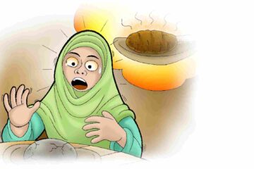 Apparently, the piece of meat had turned into stone