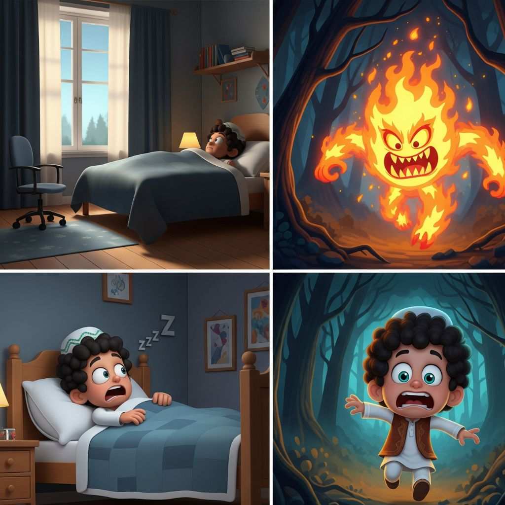 Islamic etiquette recommendations if you wake up from a nightmare (islamic.ebookanak.com)