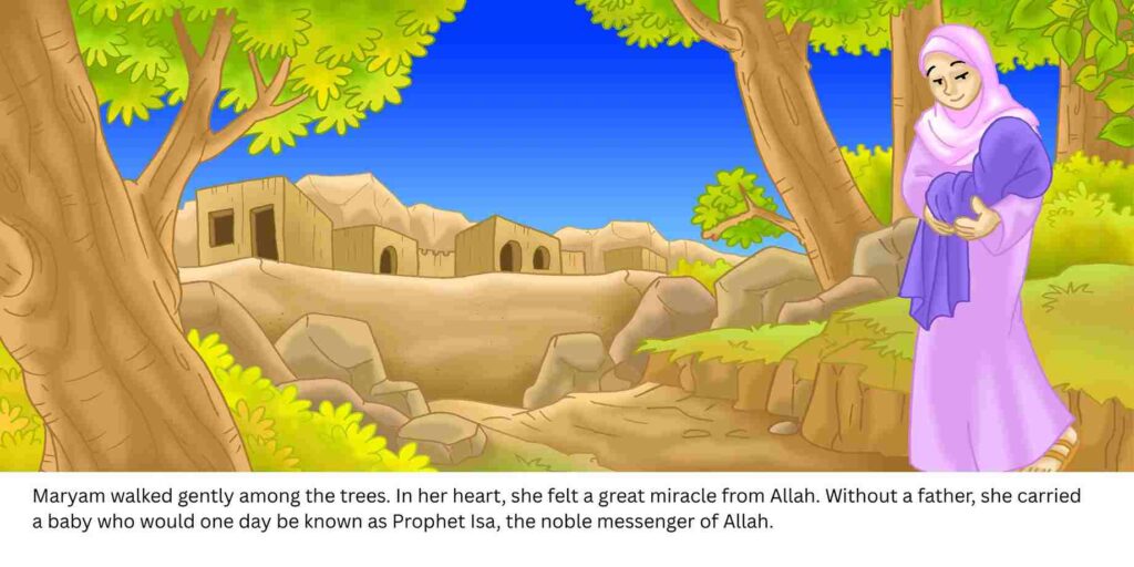 In her heart, she felt a great miracle from Allah.