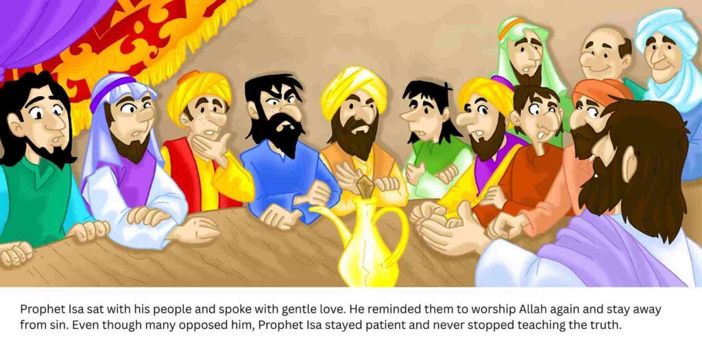 He reminded them to worship Allah again and stay away from sin.