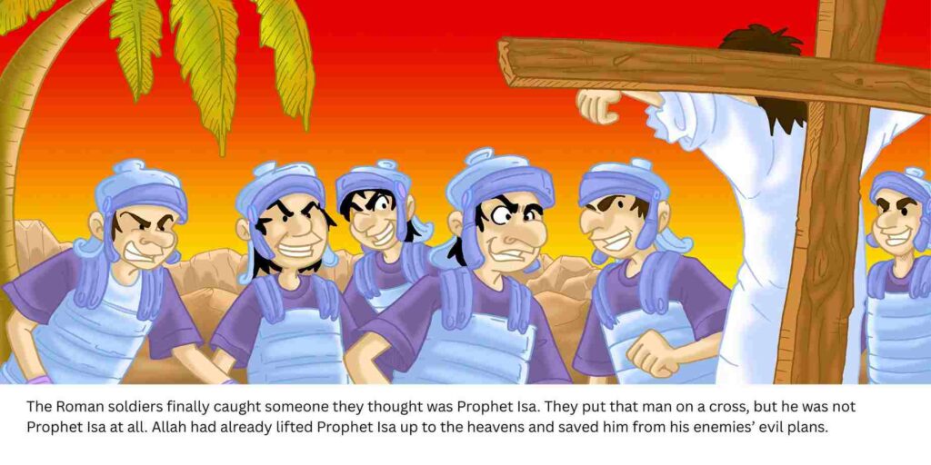 They put that man on a cross, but he was not Prophet Isa at all.