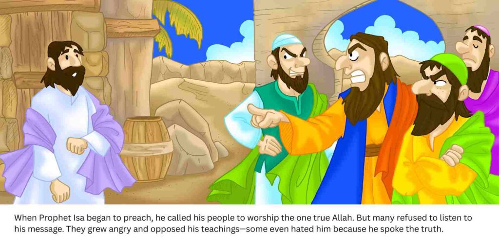 But many refused to listen to his message. 