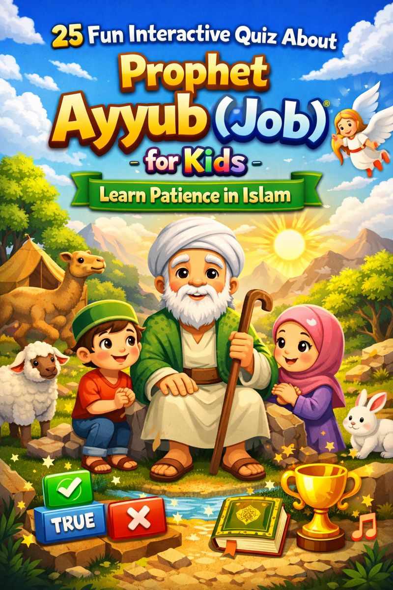 25 Fun Interactive Quiz About Prophet Ayyub (Job) for Kids – Learn Patience in Islam