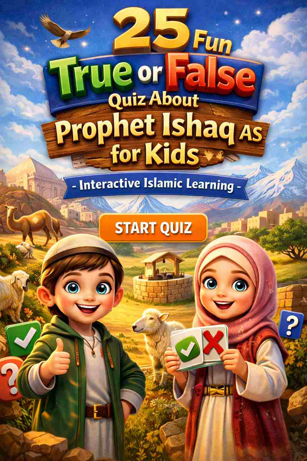 25 Fun True or False Quiz About Prophet Ishaq (Isaac) AS for Kids ...